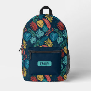Boho Tropical Leaves Backpack