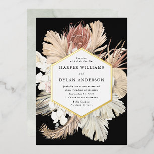Boho Tropical Love Wedding Gold
