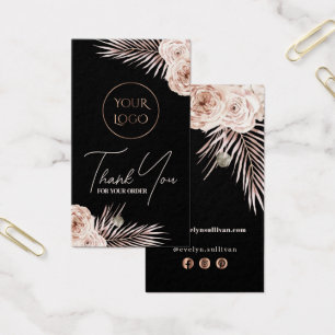 Boho tropical roses package insert