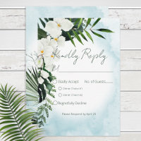 Boho Tropical Water Watercolor Wedding