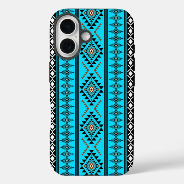 Boho Turquoise Tribal iPhone Case (Back)