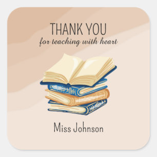 Boho Tutor Thank You Sticker