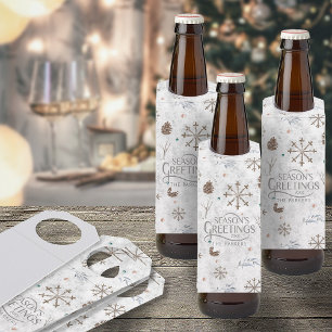 Boho Twigs & Pinecone Christmas ID986 Bottle Tag