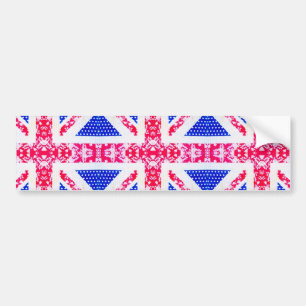 boho union jack bumper sticker