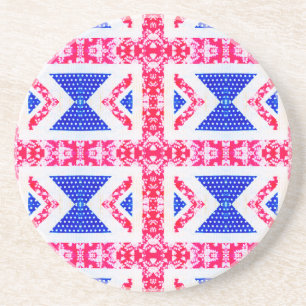 boho union jack coaster