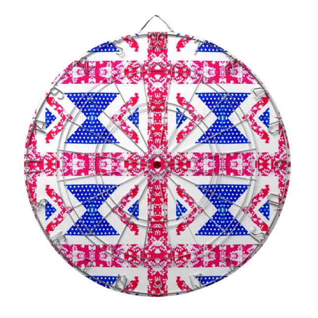 boho union jack dartboard (Front)