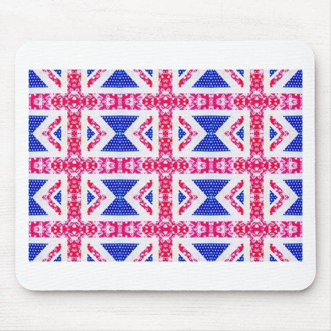 boho union jack mouse mat (Front)