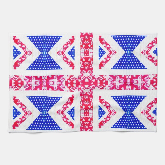 boho union jack tea towel (Horizontal)