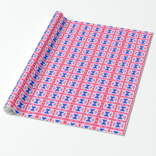 boho union jack wrapping paper