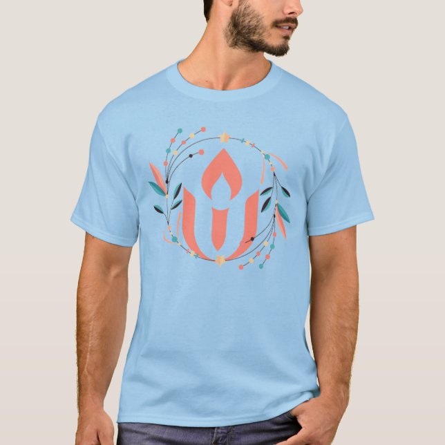 Boho Unitarian Universalist chalice T-Shirt (Front)