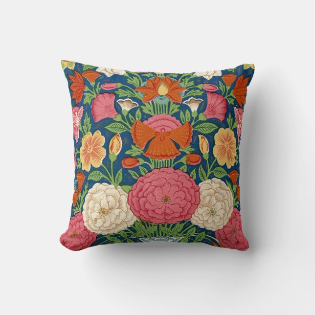 Boho Vintage Floral Pillow (Front)