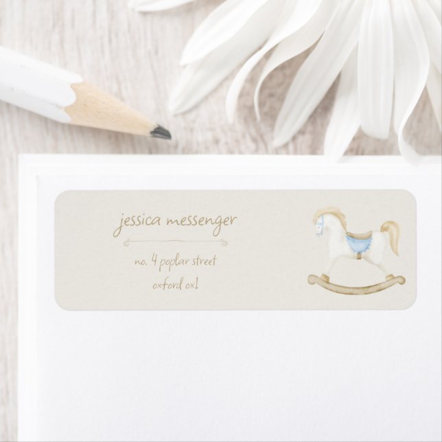 Boho Vintage Rocking Horse Cowboy Baby Shower (Insitu)