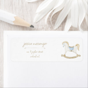 Boho Vintage Rocking Horse Cowboy Baby Shower