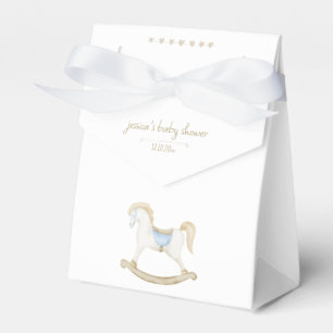 Boho Vintage Rocking Horse Cowboy Baby Shower Favour Box