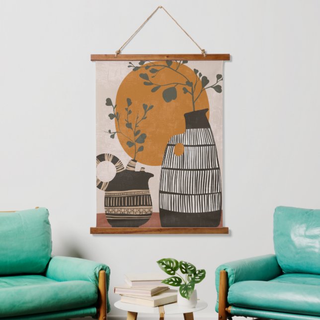 Boho Wall Art Aesthetic Minimal Rustic (Living Room)