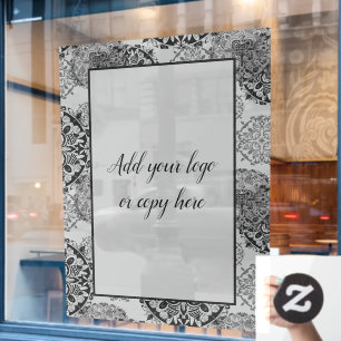 Boho Warm Greys Mandalas Window Cling