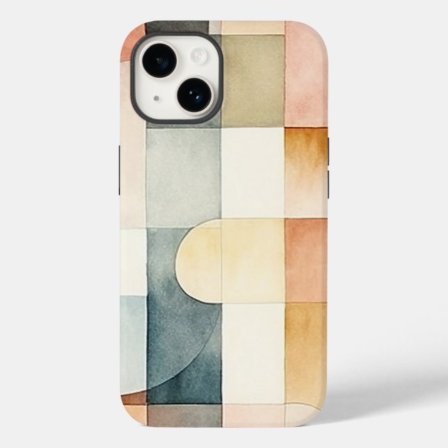 Boho Watercolor Abstract Art Case-Mate iPhone Case (Back)
