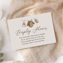 Boho Watercolor Baby Clothes Display Shower