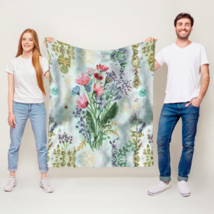 Boho Watercolor Blanket – Dreamy Pastel Throw