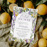 Boho Watercolor Bridal Shower Lemon & Lavender