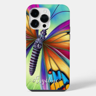 Boho Watercolor Butterfly iPhone 14 Pro Max Case