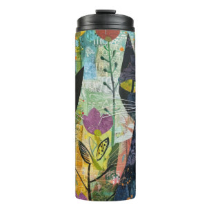Boho Watercolor Cats – Earthy Feline Art (4) Thermal Tumbler