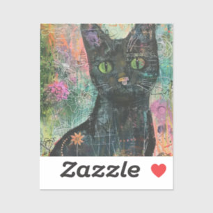 Boho Watercolor Cats – Earthy Feline Art (5)