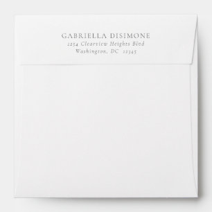Boho Watercolor Citrus Pattern Wedding Envelope