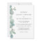Boho Watercolor Eucalyptus Border Wedding