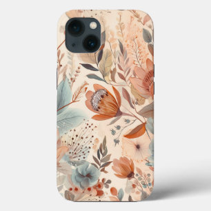 Boho Watercolor Floral iPhone 13 Case