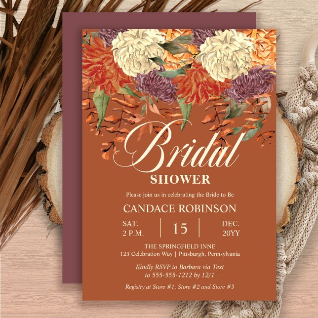 Boho Watercolor Floral | Eucalyptus Bridal Shower Invitation (Creator Uploaded)