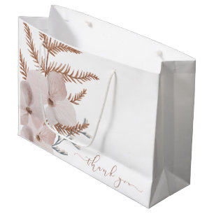 Boho Watercolor Floral Gift Bag