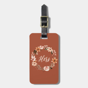 Boho Watercolor Floral Personalised Gift Tag