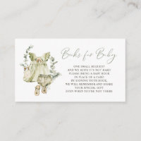 Boho Watercolor Green Dress Baby Book Request
