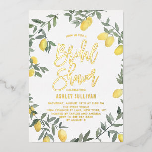 Boho Watercolor Lemon Wreath Bridal Shower