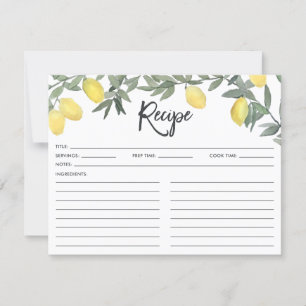 Boho Watercolor Lemon Wreath Bridal Shower Recipe