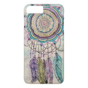 Boho Watercolor Mandala Dreamcatcher iPhone 8 Plus/7 Plus Case