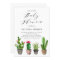 Boho Watercolor Potted Cactus Baby Shower