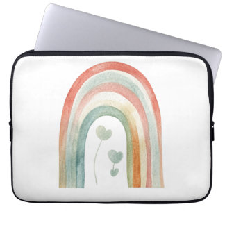 Boho Watercolor Rainbow Laptop Sleeve