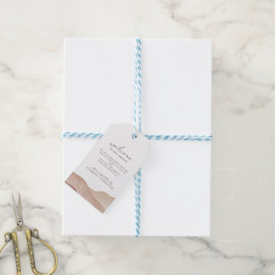 Boho Watercolour Abstract Gentle Fawn Welcome Gift Tags