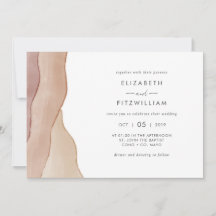 Boho Watercolour Abstract Wedding