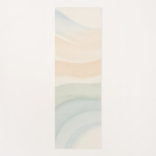 Boho Waves Mindful Calming Minimalist Yoga Mat