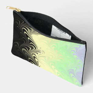 Boho Wavy Marbled Abstract Cassgender Pride Flag Accessory Pouch