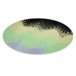 Boho Wavy Marbled Abstract Cassgender Pride Flag Cutting Board
