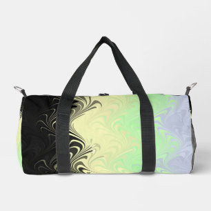 Boho Wavy Marbled Abstract Cassgender Pride Flag Duffle Bag