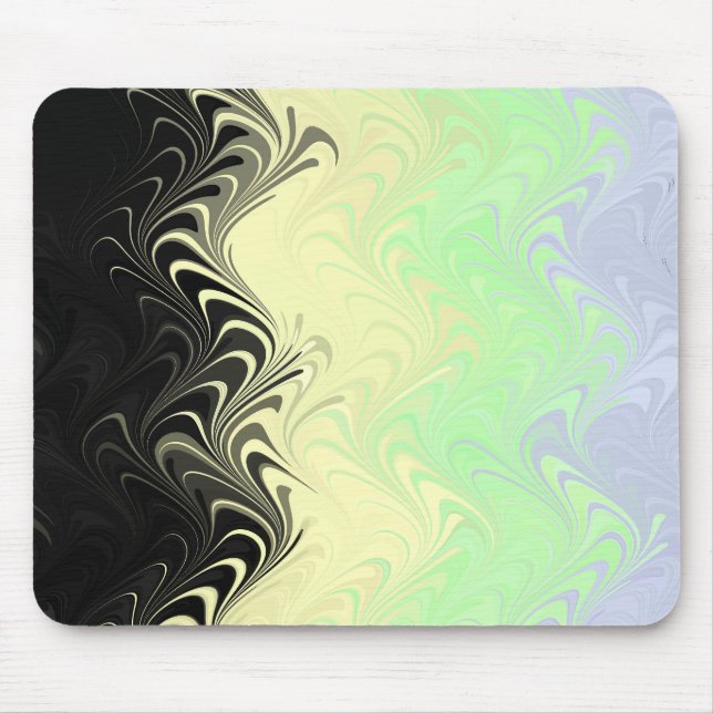 Boho Wavy Marbled Abstract Cassgender Pride Flag Mouse Mat (Front)