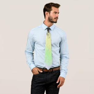 Boho Wavy Marbled Abstract Cassgender Pride Flag Tie