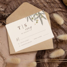 Boho Wedding Beige Botanical