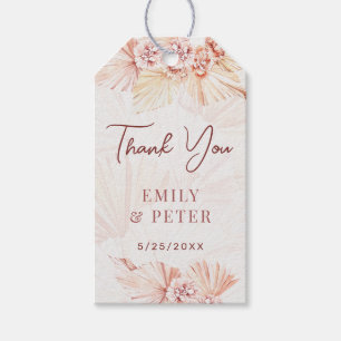 Boho Wedding Blush Bohemian Engagement Party Guest Gift Tags
