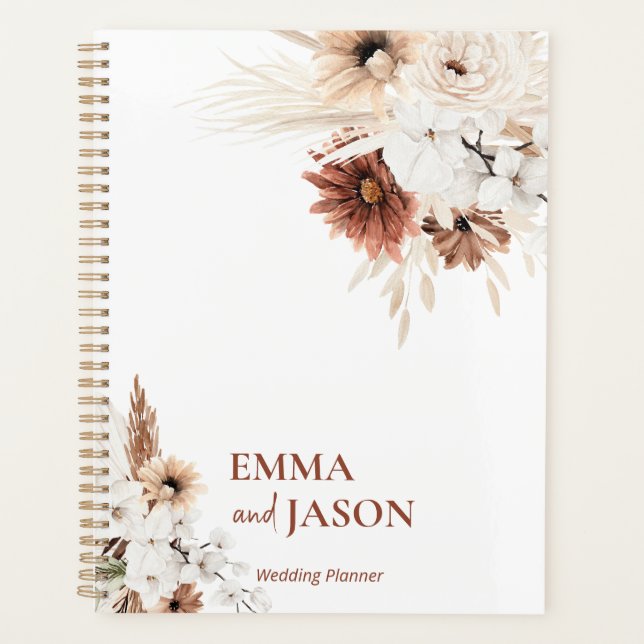 Boho Wedding Checklist Planner (Front)